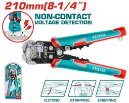Automatinės izoliacijos nuėmimo replės TOTAL, išmanusis įtampos aptikimas, 0.2-6 mm2, 210 mm, THT152