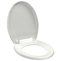 vidaXL Klozeto sėdynė su Soft-close mech., balt. sp., leng. nuim. diz.
