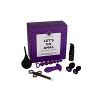 Analinio žaidimo rinkinys Dreamtoys Pleasure Box LET'S GO ANAL, juodas