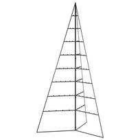vidaXL Metalinė Kalėdų eglutė, juodos spalvos, 180 cm