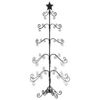 vidaXL Metalinė Kalėdų eglutė, juodos spalvos, 150 cm