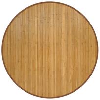 vidaXL Kilimas, apvalus, natūralus, 100 cm, bambukas