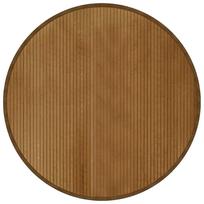 vidaXL Kilimas, rudos spalvos, 100cm, bambukas, apskritas