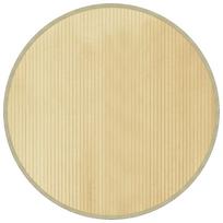 vidaXL Kilimas, šviesus natūralus, 100cm, bambukas, apskritas