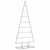 vidaXL Metalinė Kalėdų eglutė, juodos spalvos, 210cm