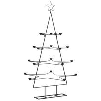 vidaXL Metalinė Kalėdų eglutė, juodos spalvos, 140 cm