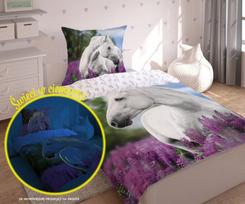 Vaikiškas šviečiantis tamsoje patalynės komplektas 160x200, 2 dalių