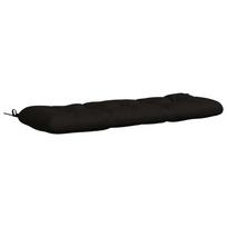 vidaXL Suoliuko pagalvė VIANEN 100% poliesteris Juoda 110 x 40 x 12 cm