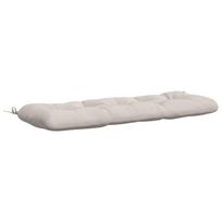 vidaXL Suoliuko pagalvė VIANEN 100% poliesteris Balta 110 x 40 x 12 cm