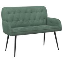 vidaXL Dvivietė sofa su metalinėmis kojelėmis 2 vietos Jūrinė žalia