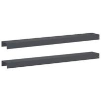 vidaXL Sodo apvadų dengiamasis profilis 2 vnt. 100 x 15 x 5 cm Plienas