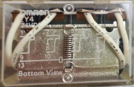 Omron Ly4 24v Ac Elektromagnetinė relė 4pdt 10a