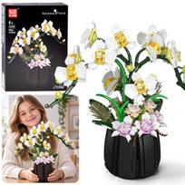 ORCHIDĖJA VAZONE konstravimo kaladėlės – Orchidėjos žiedai 1014+elementų ZA6378