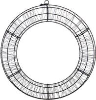Dekoracija Žiedas su LED, AX5393710, D50 cm, juoda