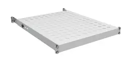 EFB Electronics 19 colių 1U fiksuota lentyna, montavimo gylis 750-850 mm, apkrova 120 kg, spintos gylis 1000 mm, RAL 7035 šviesiai pilka