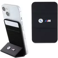 BMW M Edition MagSafe Piniginė su Kortelių Laikikliu ir Stovu Juoda