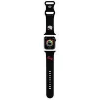 Hello Kitty HKAWLSCHBLK Silikono dirželis Apple Watch 42/44/45/49mm juodas