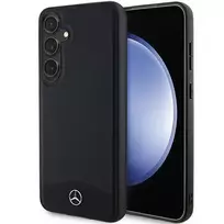 Mercedes-Benz Galaxy S24 Hardcase Leather Textured & Plain MagSafe Black