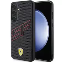 Ferrari FEHCS24SPINK S24 S921 Black Hardcase Big SF Perforated Samsung Galaxy S24 dėklas