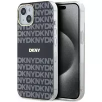 DKNY DKHMP15MHRHSEK Kietas Dėklas iPhone 15 Plus / 14 Plus 6,7 inch Juodas IML Mono & Stripe MagSafe