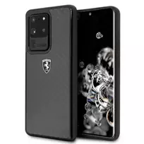 Ferrari Hardcase FEHCAHCS69BK, skirta Samsung Galaxy S20 Ultra, Black Carbon Heritage