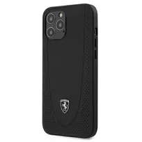 Ferrari Off Track Perforated Hard Case for Apple iPhone 12 Pro Max 6,7 inch - Black