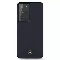 Mercedes-Benz Silicone Line Hard Case Samsung Galaxy S21 Ultra (SM-G998) - Mėlyna