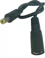 ALLNET DC Power Adapter Cable 5.5x2.1mm Female to 4.75x1.7mm Male, 15cm, Black