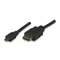 ALLNET HDMI į Micro HDMI laidas 1m 4K/60Hz Juodas (ALL-HDMI-Micro-1m)