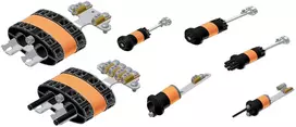 EFB kabelių įvadų sistema apvali 2x12mm įvadai, 8-12mm