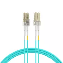 EFB Elektronik IPL-DF-LCULCU-3-1000 Šviesolaidinis jungiamasis laidas, 10 m, OM3, LC/UPC į LC/UPC, Duplex, LSZH, Aqua