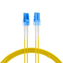 EFB Elektronik IPL-DR-LCULCU-2-0050 Skaidulinis optinis šuoliukas, OS2, LC/UPC – LC/UPC, 0,5 m, geltonas