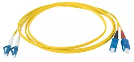 EFB Electronics IPL-DR-LCUSCU-2-1000 šviesolaidinis jungiamasis laidas, OS2, LC į SC, 10 m, geltonas