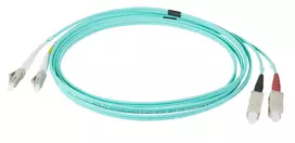 EFB Elektronik IPL-DR-LCUSCU-3-0300 Šviesolaidinis jungiamasis laidas, 3 m, OM3, LC–SC, dupleksas, žydras