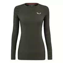 Moterų termo viršutiniai marškinėliai Salewa Cristallo - Dark Olive