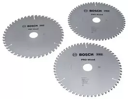 BOSCH POWERTOOLS PRO Wood Circular Saw Blade 216 mm (3-Piece Promo Pack)