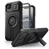 Tech-Protect Kevlar MagSafe Case, skirtas Apple iPhone 17e / 16e - Juoda