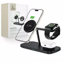 TECH-PROTECT QI15W-A45 3in1 Magnetic MagSafe Wireless Charger Black