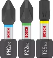 Bosch Screwdriver Bit Set PRO Impact PH2 PZ2 T20 T25 T30 x5 25 vnt (2608521U63)