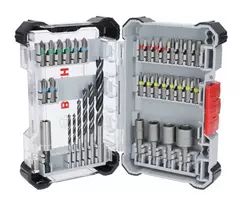 Bosch Extra Hard and PRO Wood Drill and Bit Set 35-Piece (2607017730)