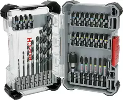 Bosch PRO Impact Drill and Bit Set 35-Piece (2608521U81)