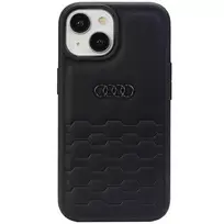 Audi GT Sintetinės Odos Kietas Dėklas, skirtas iPhone 15 Plus / 14 Plus 6,7 inch - Juodas
