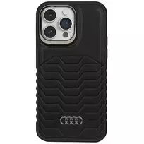 Audi Synthetic Leather MagSafe Hard Case for Apple iPhone 14 Pro Max 6.7 inch Black