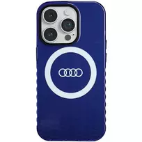 Audi IML Big Logo MagSafe Case for iPhone 14 Pro 6.1 Navy Blue Hardcase AU-IMLMIP14P-Q5/D2-BE