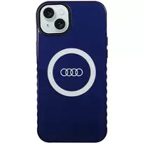 Audi IML Big Logo MagSafe Dėklas, skirtas iPhone 15 Plus / 14 Plus 6.7, tamsiai mėlynas, kietas