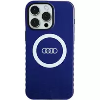 Audi IML Big Logo MagSafe Case, skirta iPhone 15 Pro Max 6.7, tamsiai mėlyna, kietas dėklas AU-IMLMIP15PM-Q5/D2-BE