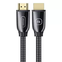 USAMS HDMI 2.1 kabelis 3m Ultra HD 8K 48Gbps Juodas SJ498HD01