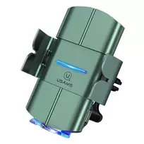 USAMS US-CD133 10W Automatic Qi Wireless Car Charger Air Vent Mount Green