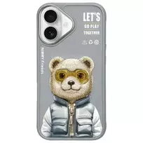 Nimmy Cool&Cute 2.0 Bear Case for Apple iPhone 16 6.1 inch Gray