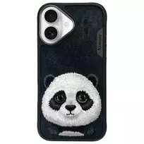 Nimmy Big Eyed Pet 2.0 Panda Case for Apple iPhone 16 6.1 Black